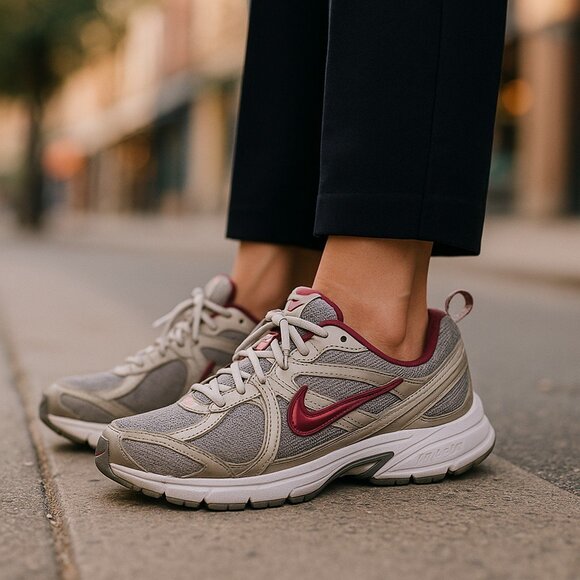 NIKE AIR IMPACT ZONE Sneakers Womens Size 10 Bronze Gray Pewter Running Shoes - Picture 1 of 15